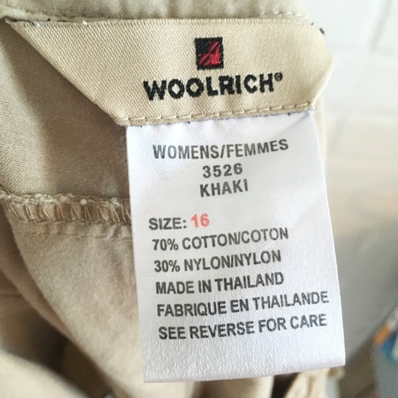Woolrich Women’s Bermuda Shorts Kakhi Cargo Utility Safari Sporty Beige 16 - Picture 12 of 14